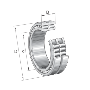 Cylindrical roller bearing full complement Double row Series: SL0248